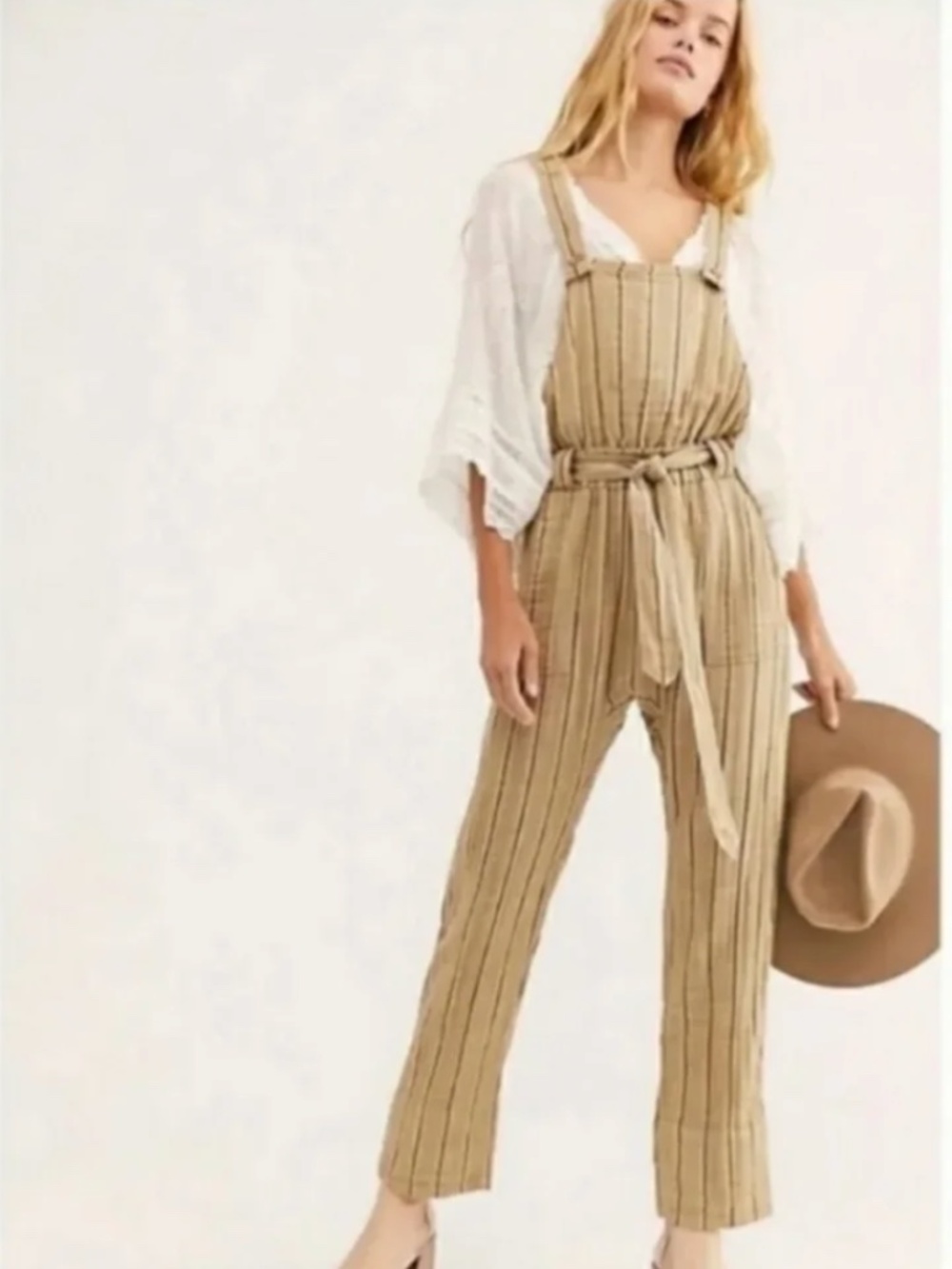 FP One Ballast Overall Jumpsuit in green/sage
